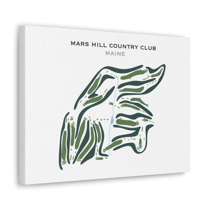 Mars Hill Country Club, Maine - Printed Golf Courses