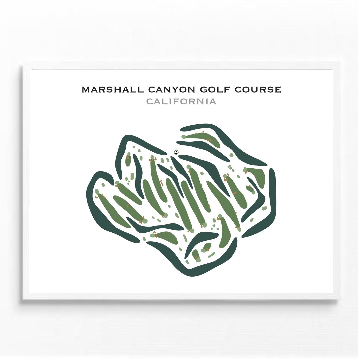Marshall Canyon Golf Course, California - Printed Golf Courses