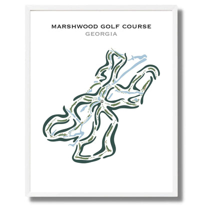 Marshwood Golf Course, Georgia - Printed Golf Courses