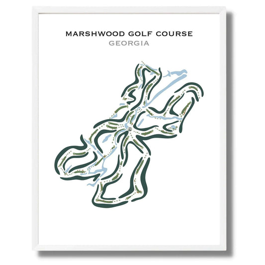 Marshwood Golf Course, Georgia - Printed Golf Courses
