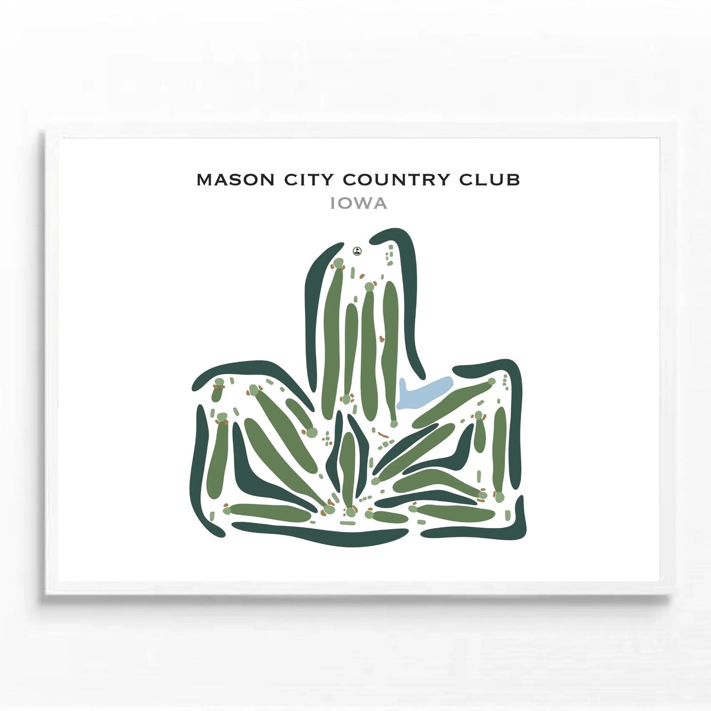 Mason City Country Club, Iowa - Printed Golf Course