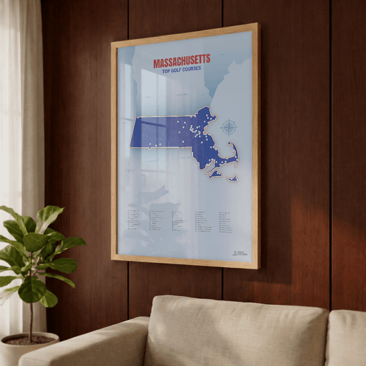 Map of Massachusetts Golf Courses