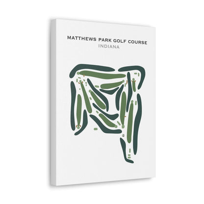 Matthews Park Golf Course, Indiana - Printed Golf Courses