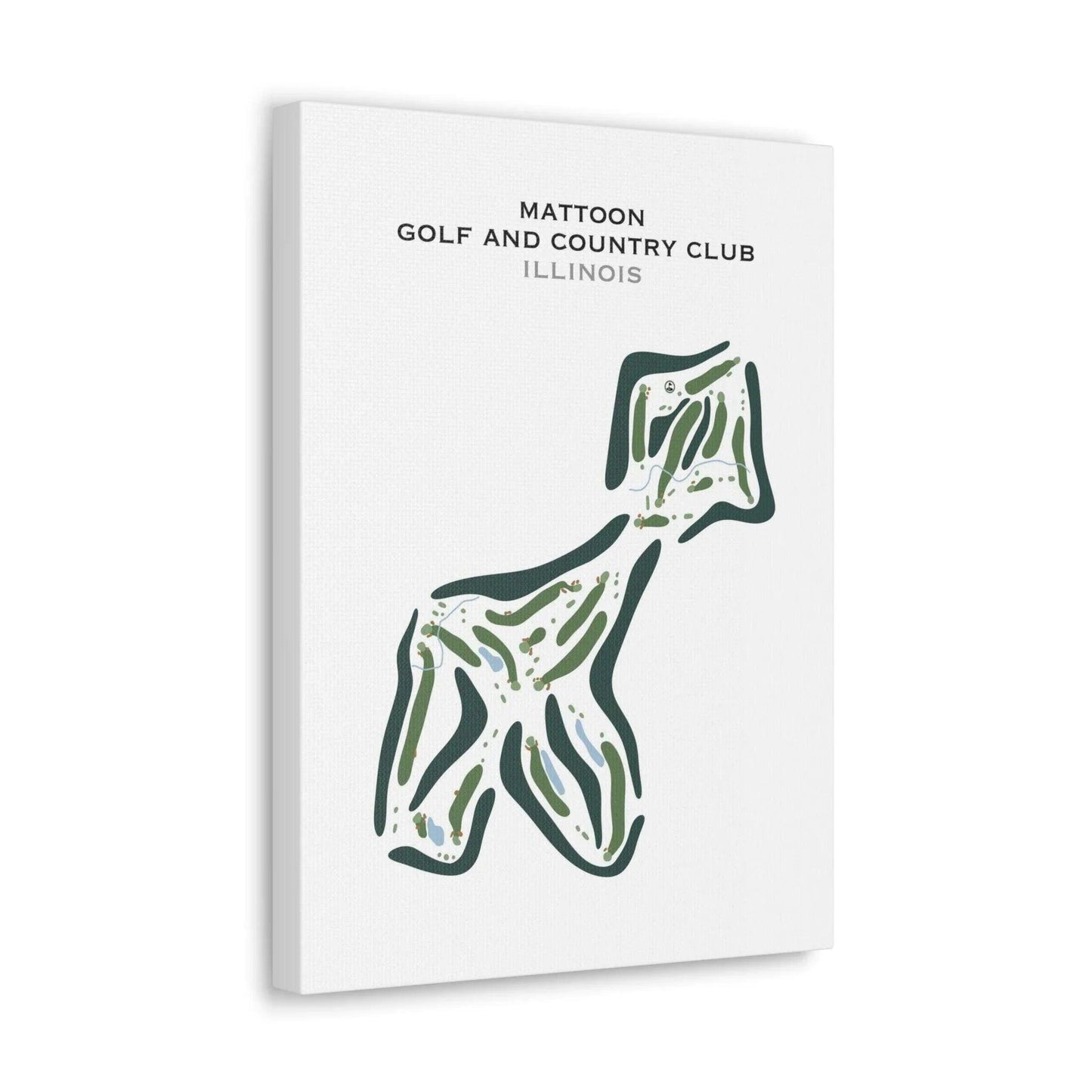 Mattoon Golf & Country Club, Illinois - Printed Golf Course