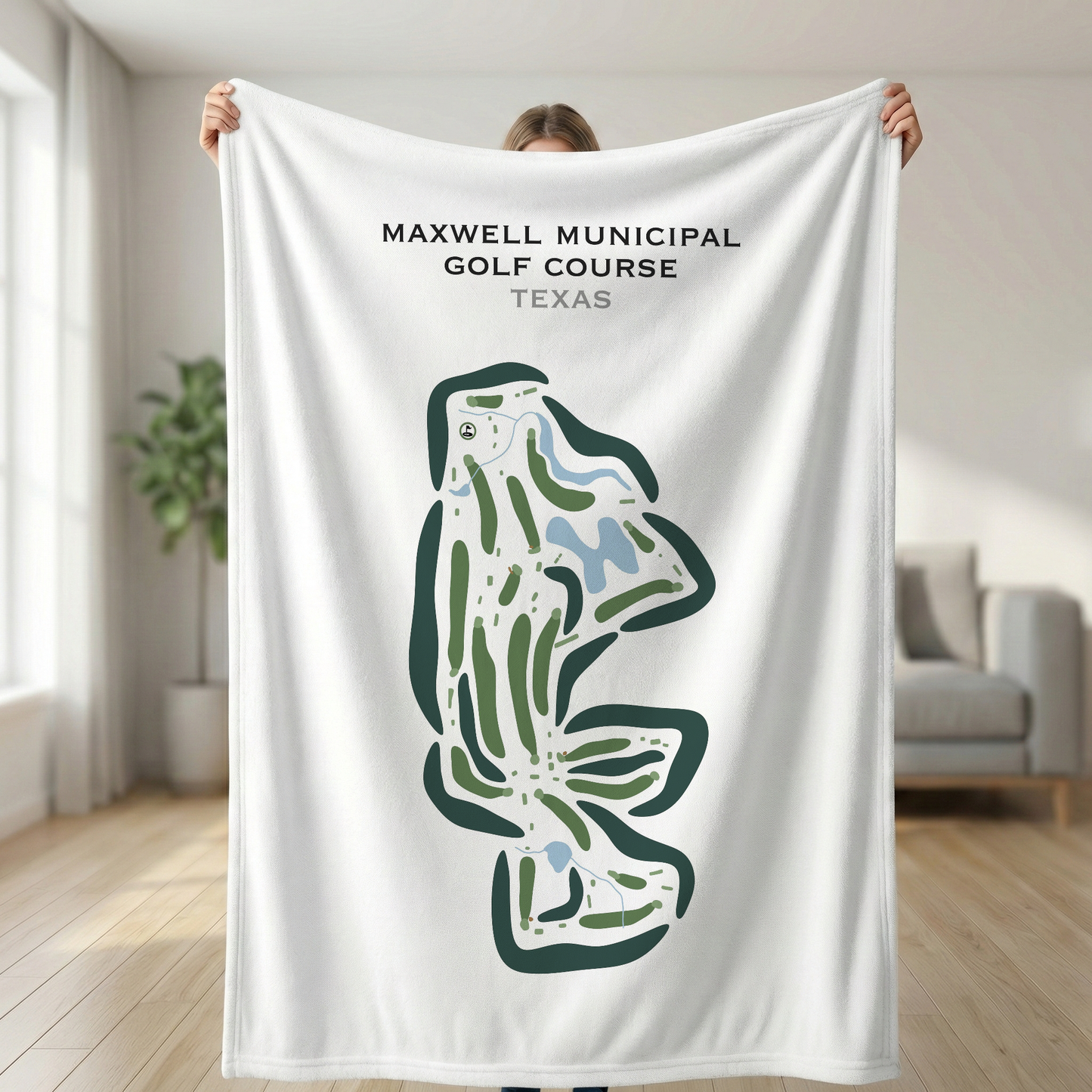 Maxwell Municipal Golf Course, Texas - Printed Golf Courses