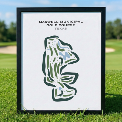 Maxwell Municipal Golf Course, Texas - Printed Golf Courses