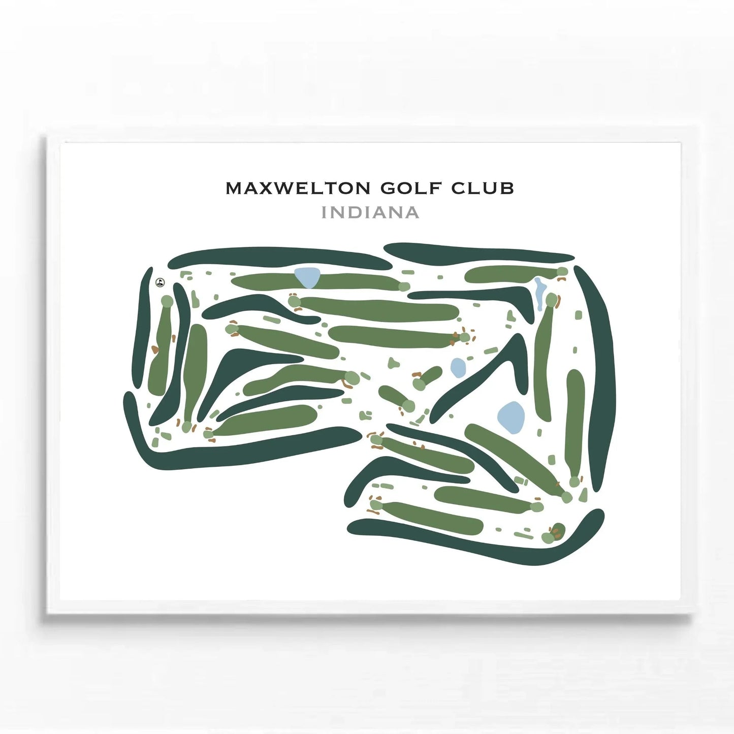 Maxwelton Golf Club, Indiana - Printed Golf Course