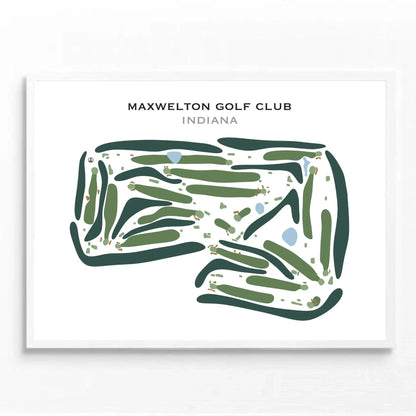 Maxwelton Golf Club, Indiana - Printed Golf Course
