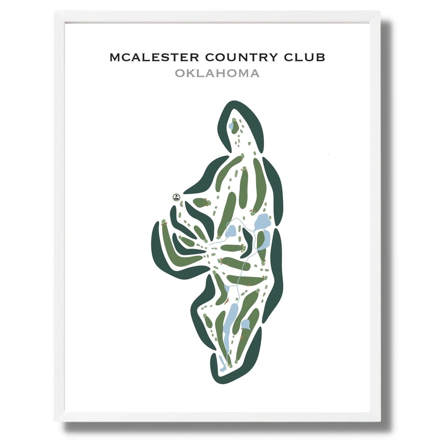 McAlester Country Club, Oklahoma - Printed Golf Courses