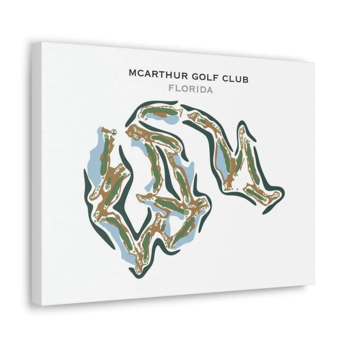 McArthur Golf Club, Florida - Printed Golf Courses