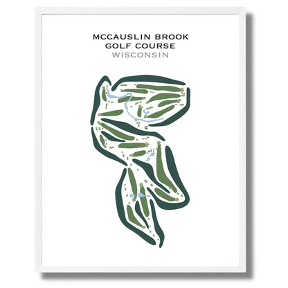 McCauslin Brook Golf Course, Wisconsin - Printed Golf Courses
