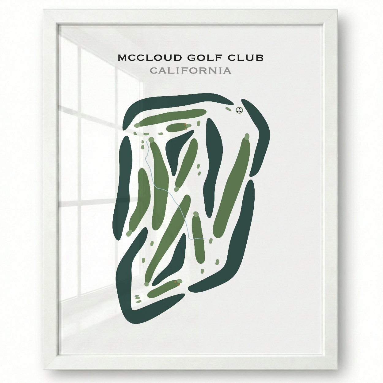 McCloud Golf Club, California - Printed Golf Courses