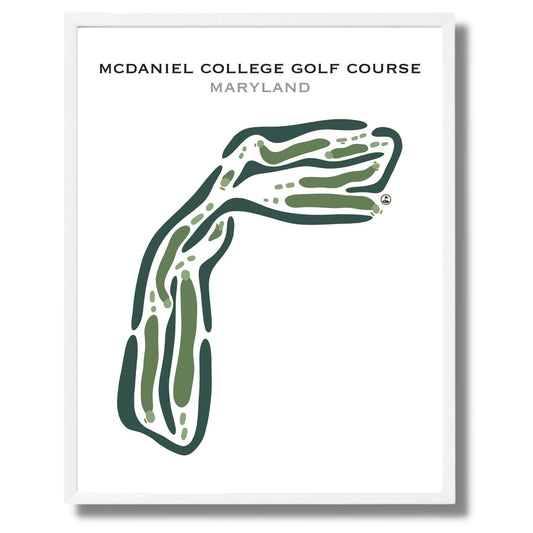 McDaniel College Golf Course, Maryland - Printed Golf Courses