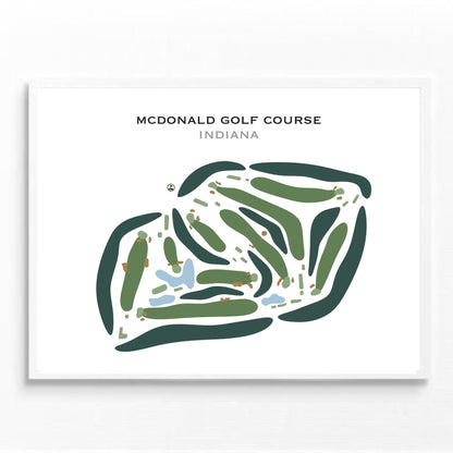 McDonald Golf Course, Indiana - Printed Golf Courses