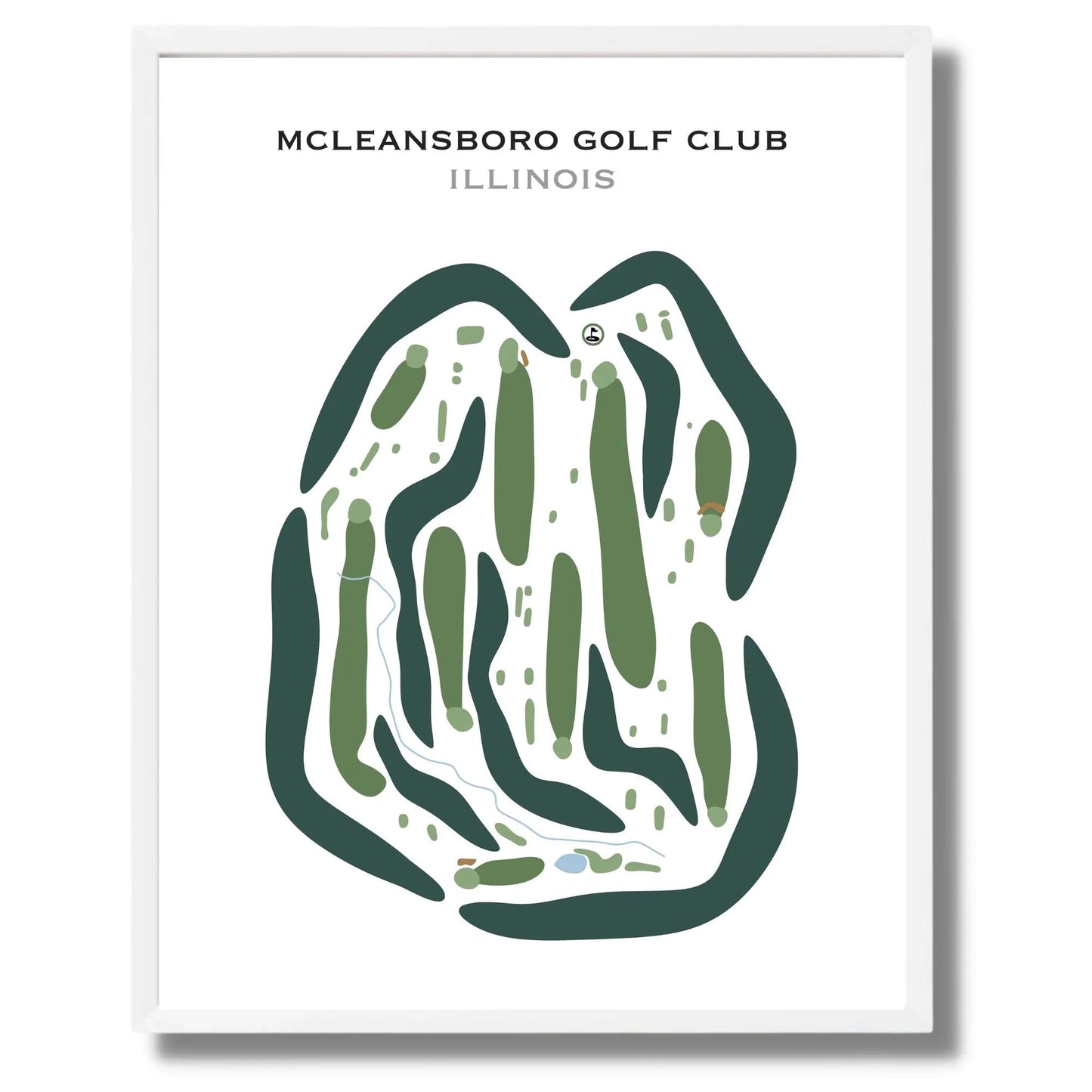 McLeansboro Golf Club, Illinois - Printed Golf Courses