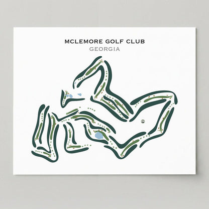McLemore Golf Club, Georgia - Printed Golf Courses