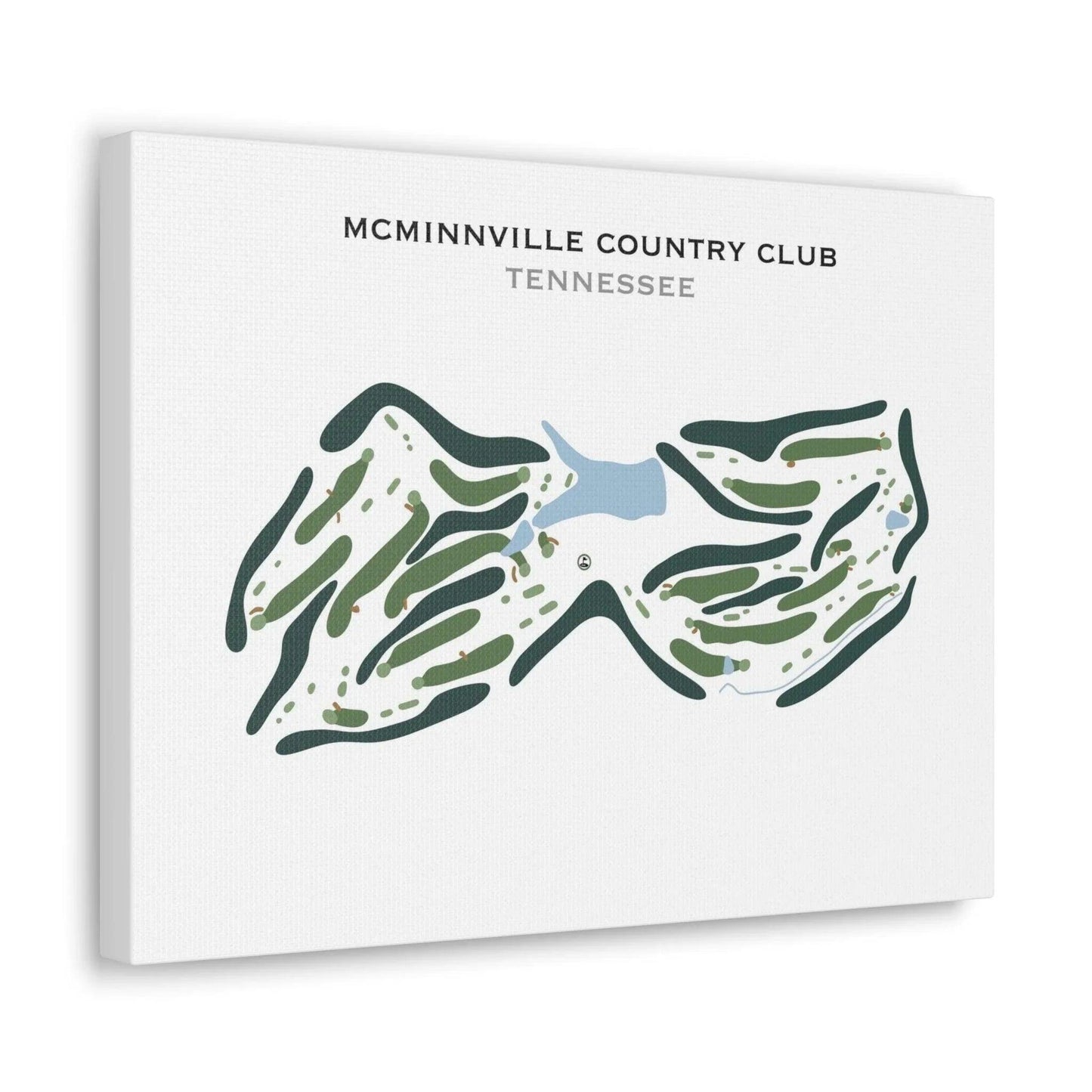 McMinnville Country Club, Tennessee - Printed Golf Course
