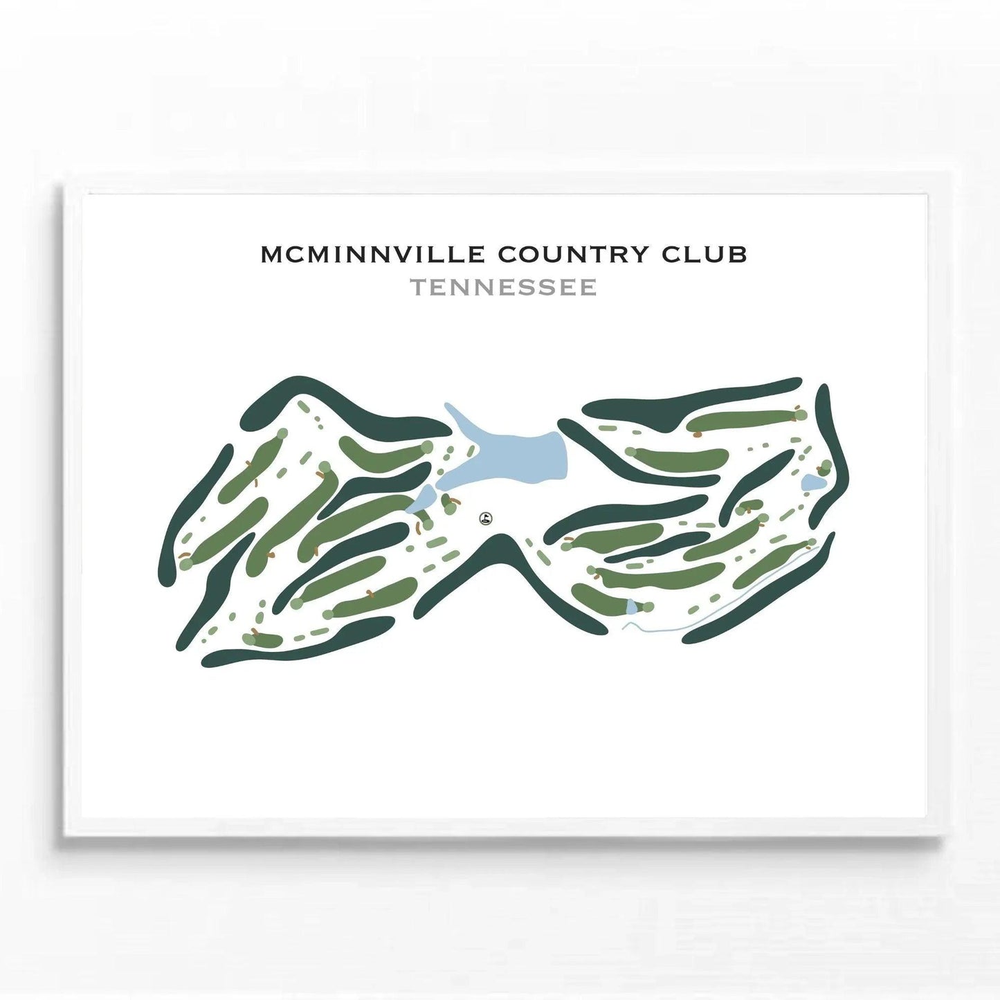 McMinnville Country Club, Tennessee - Printed Golf Course