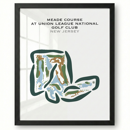 Meade Course at Union League National Golf Club, New Jersey - Printed Golf Courses