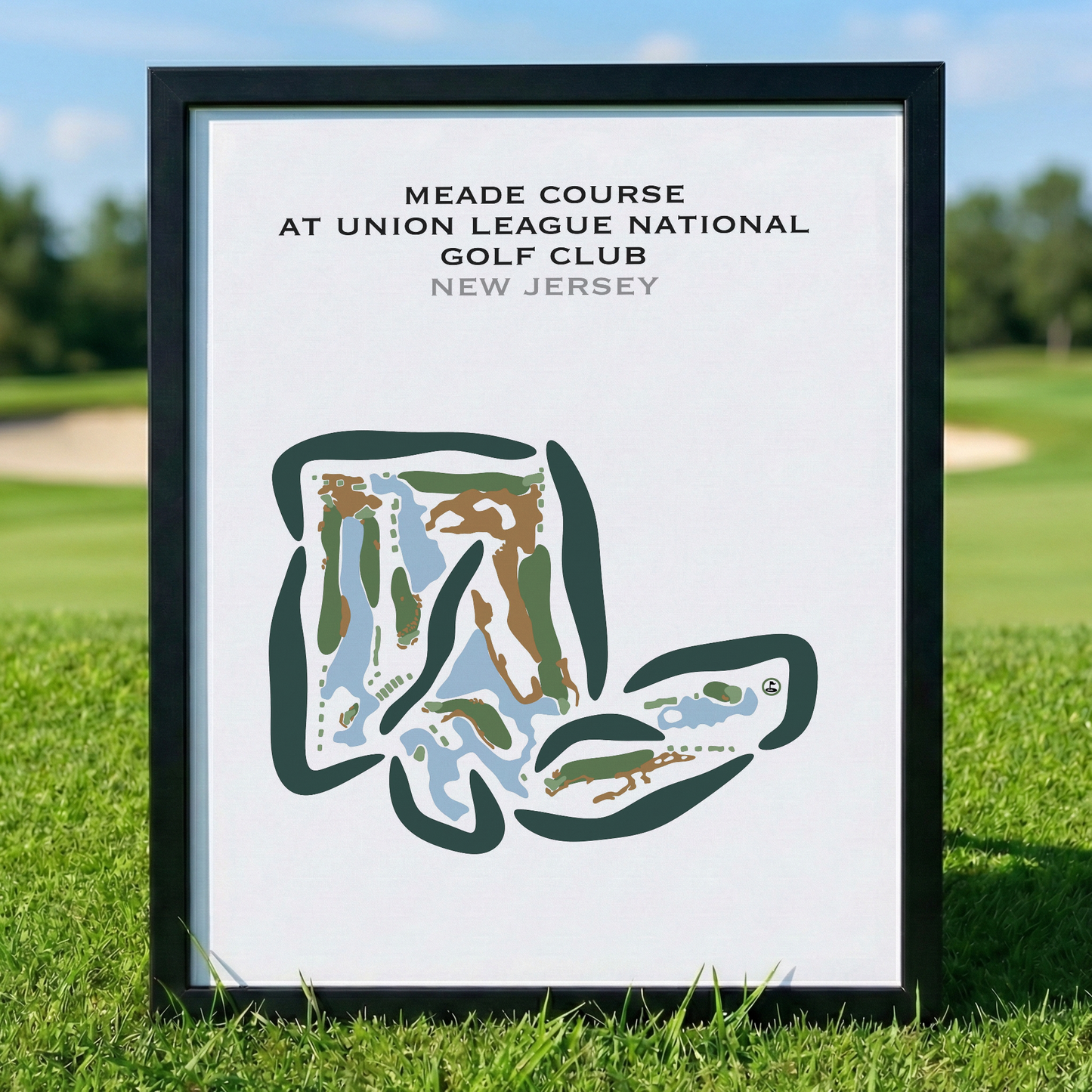 Meade Course at Union League National Golf Club, New Jersey - Printed Golf Courses