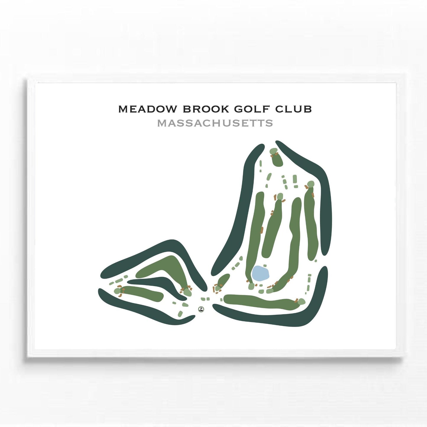 Meadow Brook Golf Club, Massachusetts - Printed Golf Courses