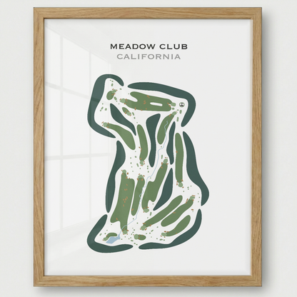 Meadow Club, California - Printed Golf Courses