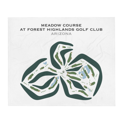 Meadow Course at Forest Highlands Golf Club, Arizona - Printed Golf Courses