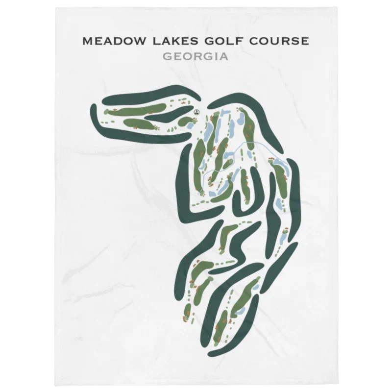 Meadow Lakes Golf Course, Georgia - Printed Golf Courses