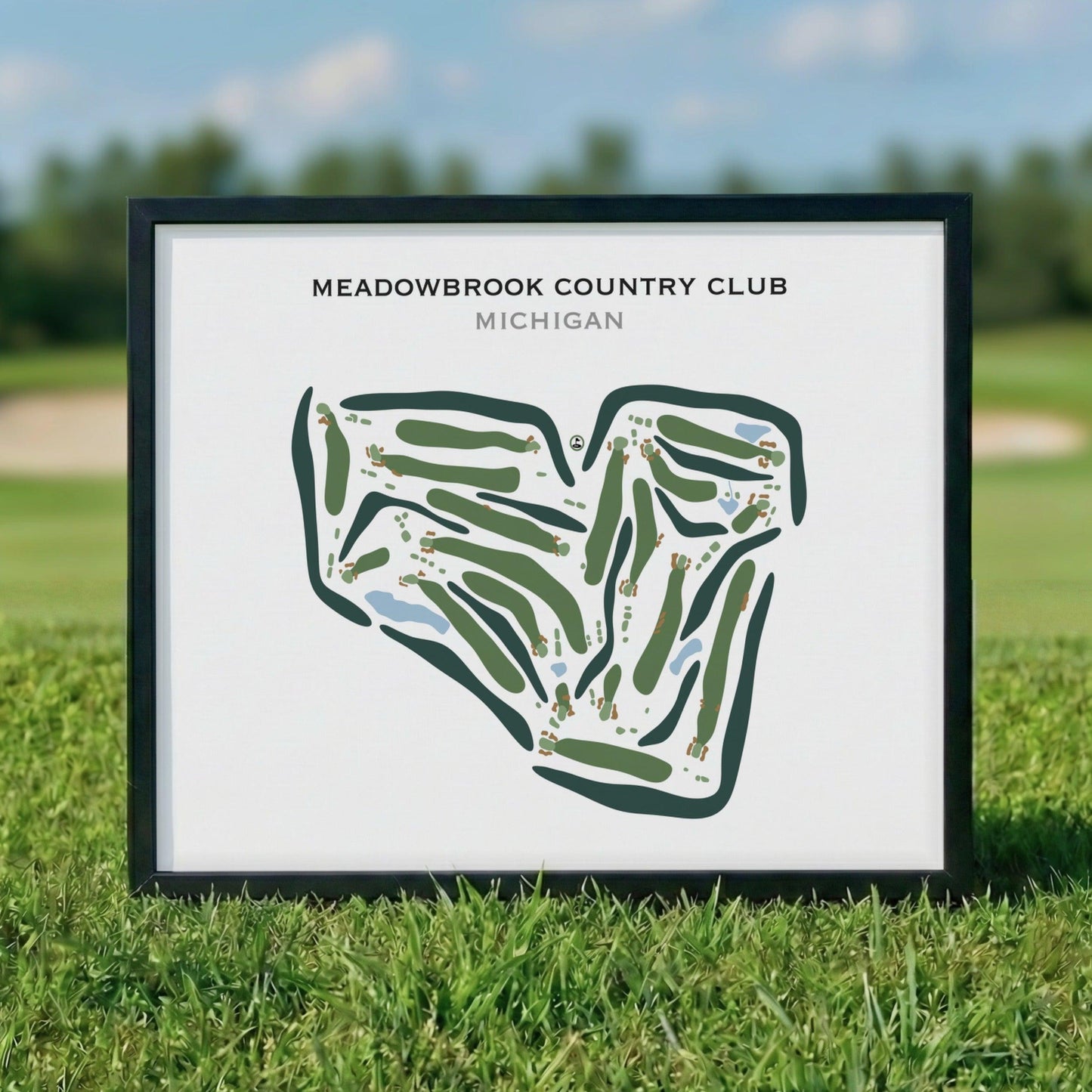 Meadowbrook Country Club, Michigan - Printed Golf Courses