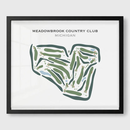 Meadowbrook Country Club, Michigan - Printed Golf Courses