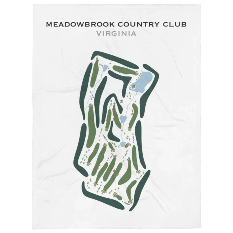 Meadowbrook Country Club, Virginia - Printed Golf Course