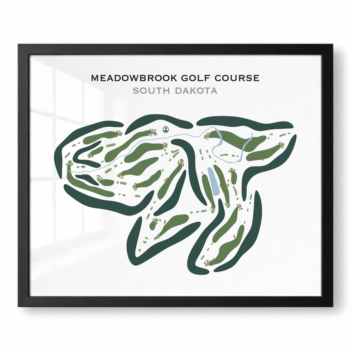 Meadowbrook Golf Course, South Dakota - Printed Golf Courses