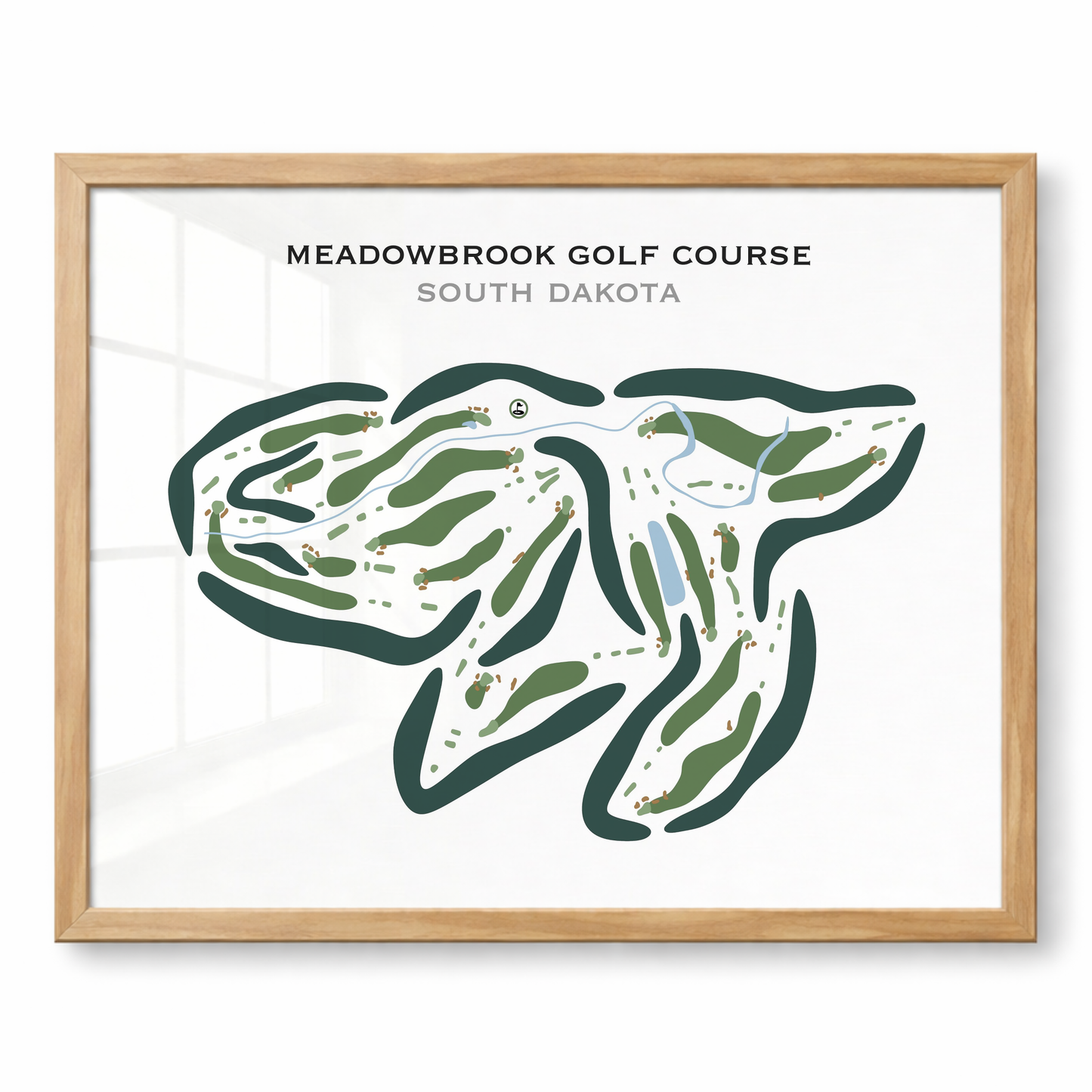 Meadowbrook Golf Course, South Dakota - Printed Golf Courses