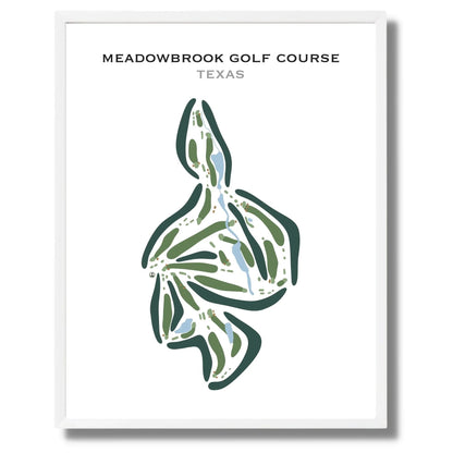 Meadowbrook Golf Course, Texas - Printed Golf Courses