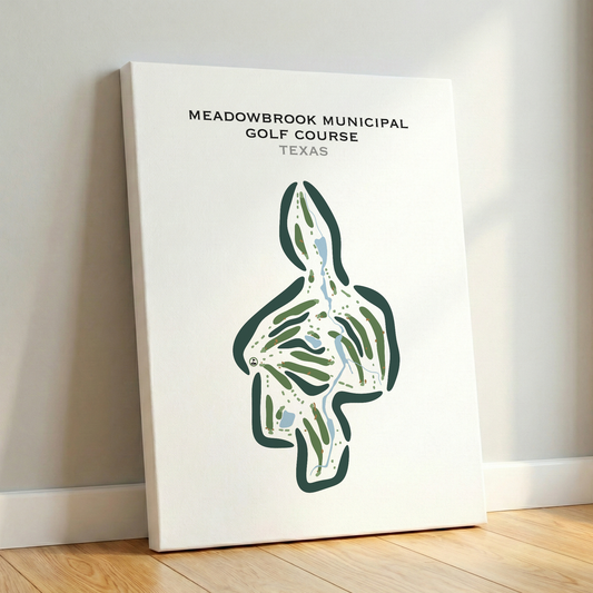 Meadowbrook Municipal Golf Course, Texas - Printed Golf Courses