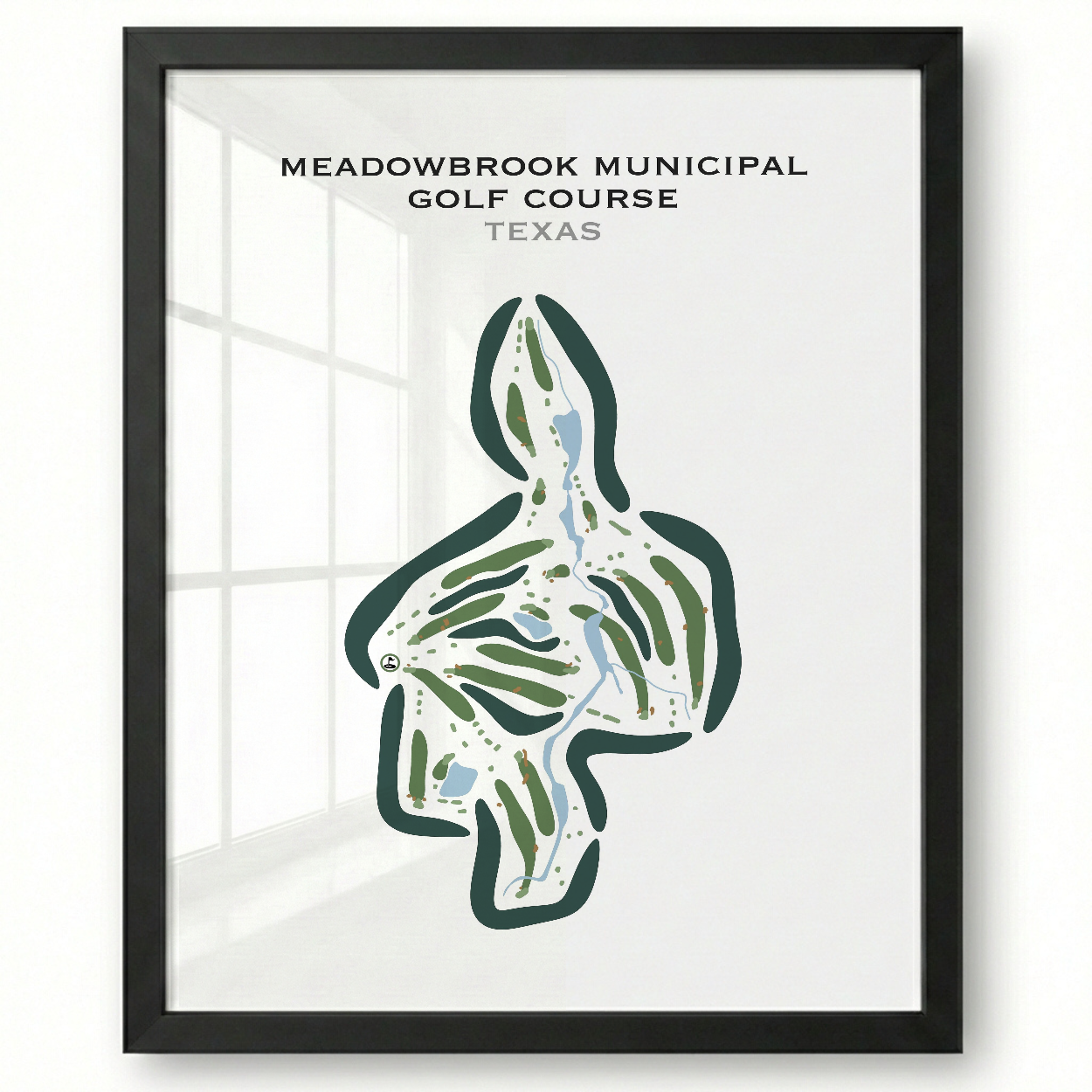 Meadowbrook Municipal Golf Course, Texas - Printed Golf Courses