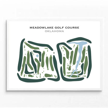 Meadowlake Golf Course, Oklahoma - Printed Golf Courses