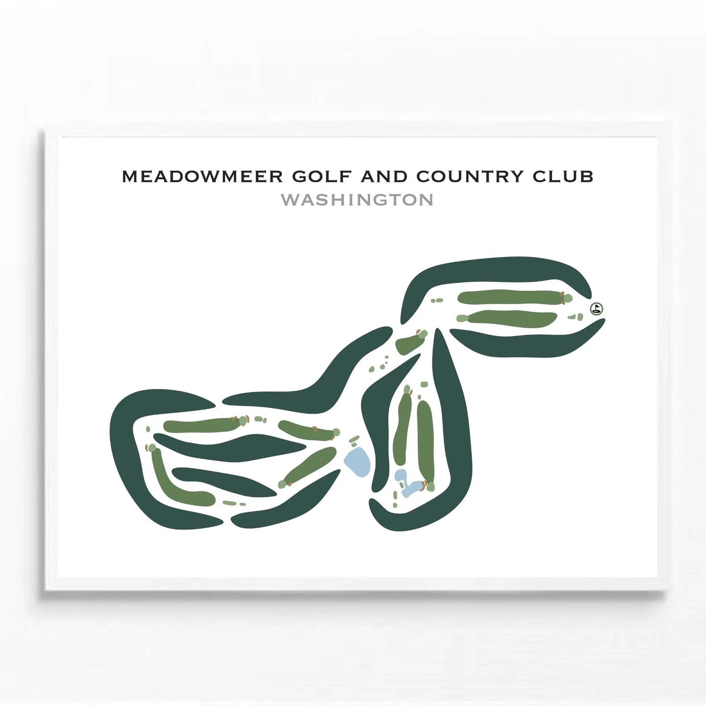 Meadowmeer Golf & Country Club, Washington - Printed Golf Courses