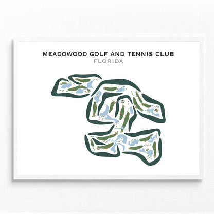 Meadowood Golf & Tennis Club, Florida - Printed Golf Courses