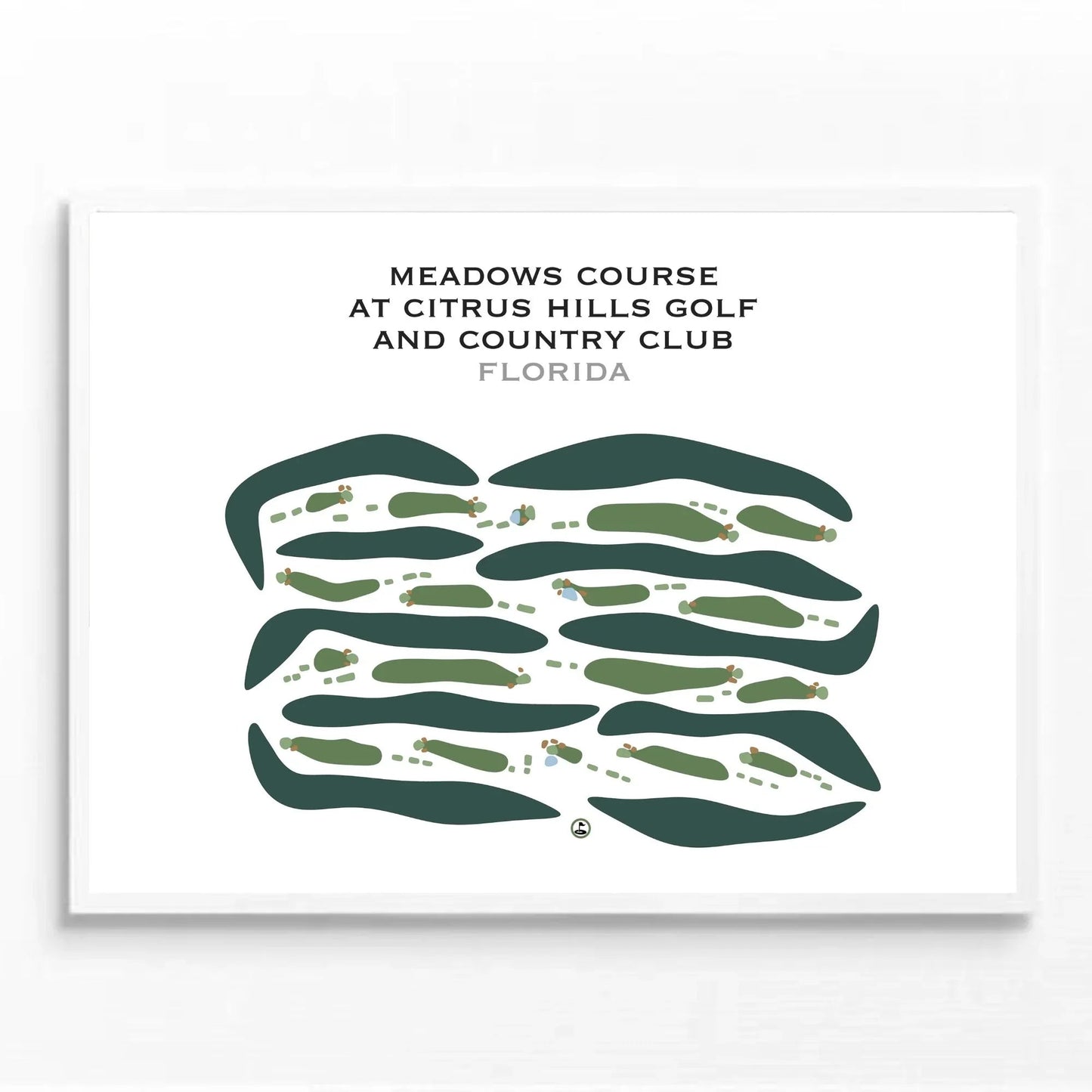 Meadows Course at Citrus Hills Golf and Country Club, Florida - Printed Golf Courses