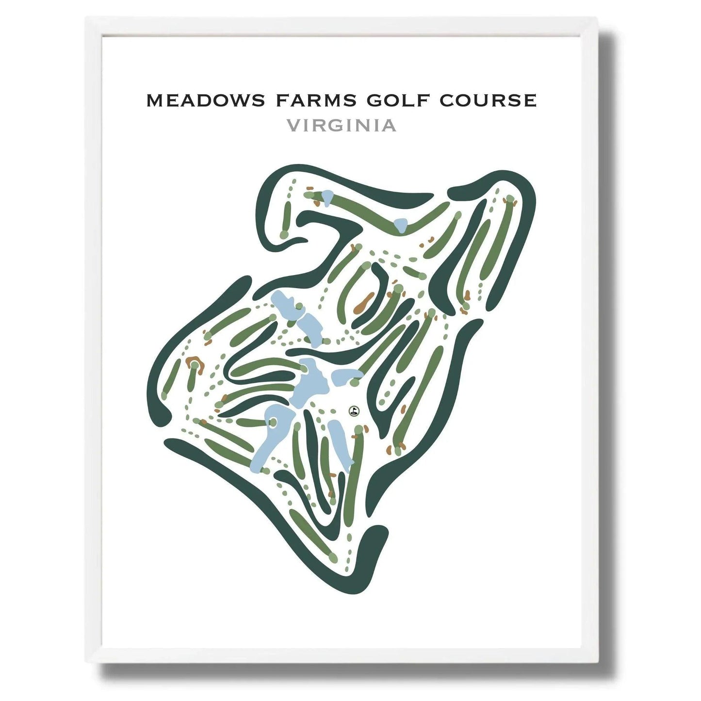Meadows Farms Golf Course, Virginia - Printed Golf Courses