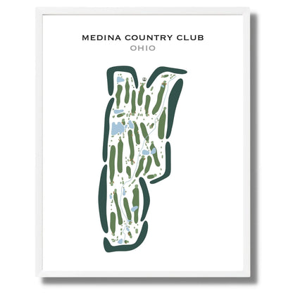 Medina Country Club, Ohio - Printed Golf Courses