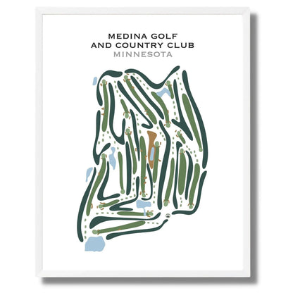 Medina Golf & Country Club, Minnesota - Printed Golf Courses