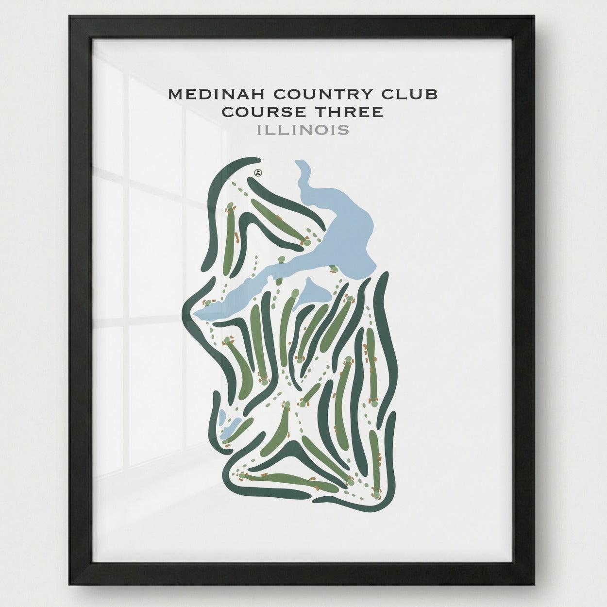 Medinah Country Club Course Three, Illinois - Printed Golf Courses