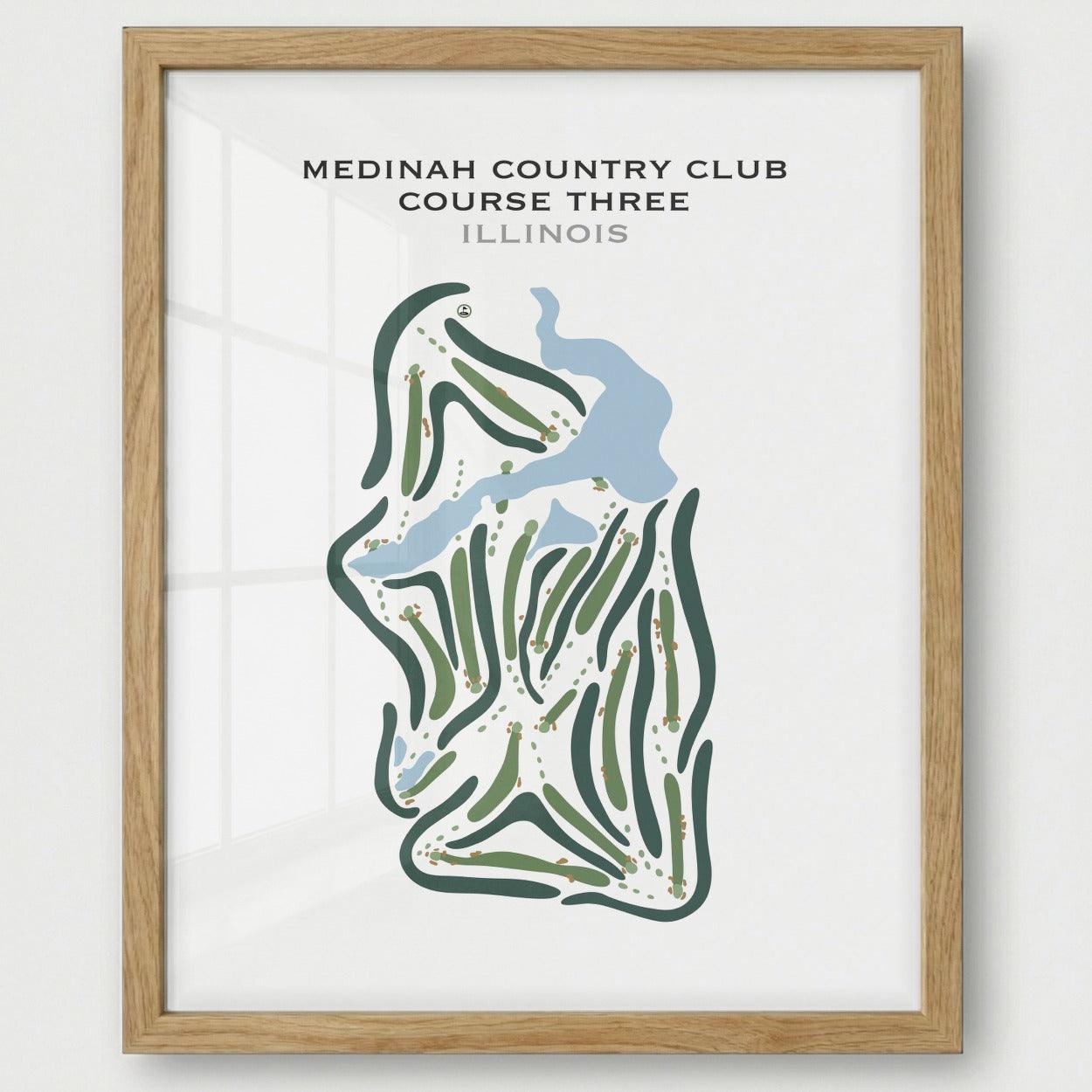 Medinah Country Club Course Three, Illinois - Printed Golf Courses
