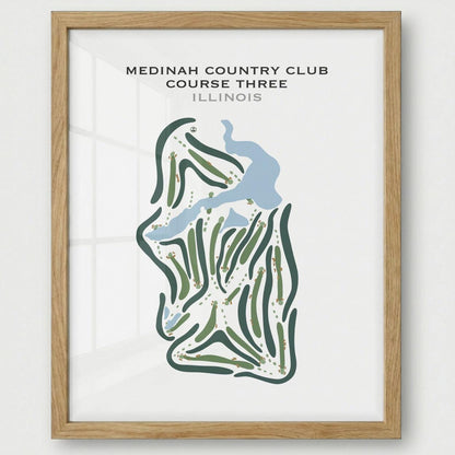 Medinah Country Club Course Three, Illinois - Printed Golf Courses