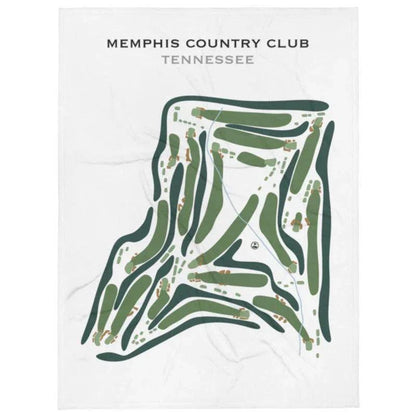 Memphis Country Club, Tennessee - Printed Golf Course
