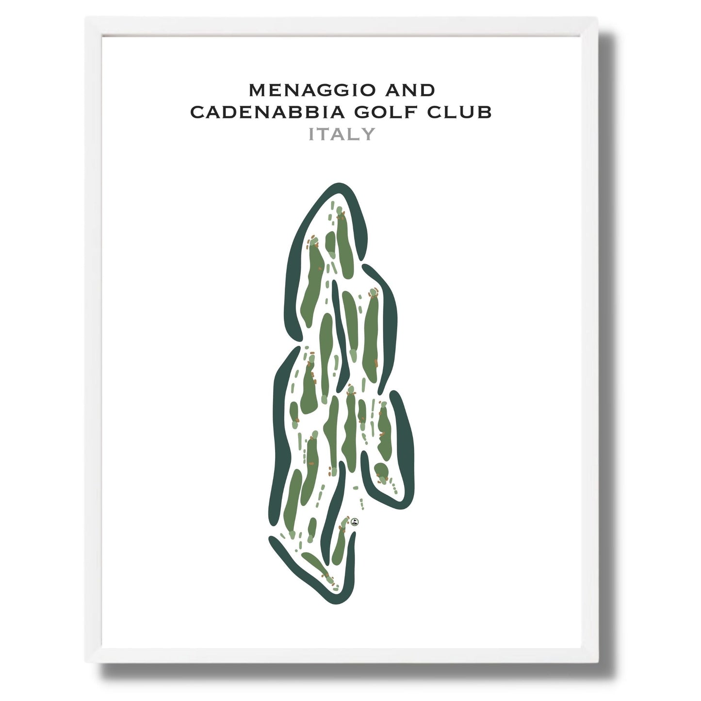 Menaggio & Cadenabbia Golf Club, Italy - Printed Golf Courses