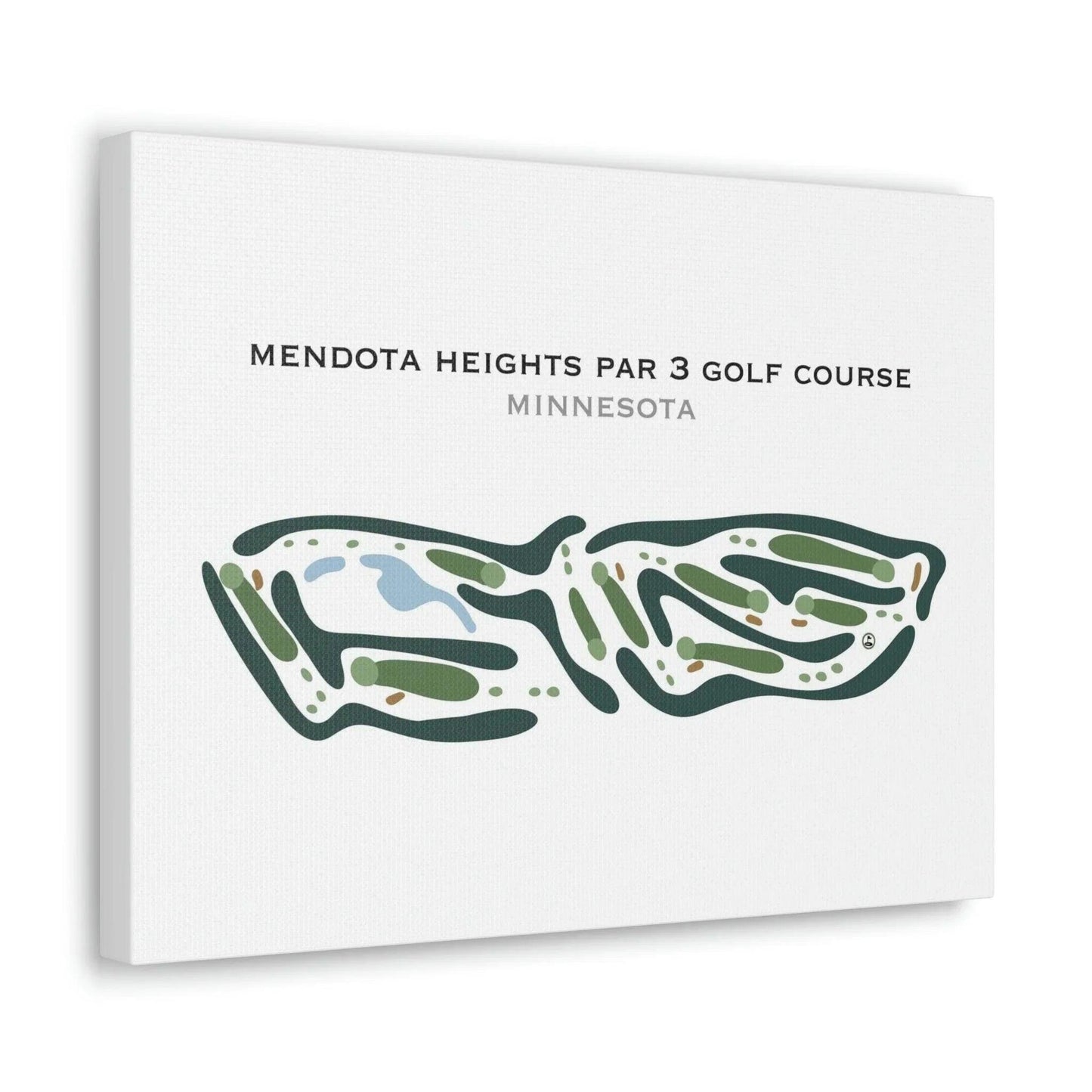 Mendota Heights Par 3 Golf Course, Minnesota - Printed Golf Courses