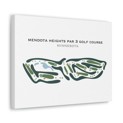 Mendota Heights Par 3 Golf Course, Minnesota - Printed Golf Courses